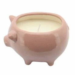 Hot Sale 👏 Sagebrook Home 6" Pig Scented Candle, Pink 9oz 4.0"H - 6.0" X 6.0" X 4.0" 😀 -Sagebrook Home Online Shop unnamed file 4888
