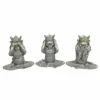 Budget 😍 Sagebrook Home Resin, Set Of 3 6", Yoga Lion Set, Silver 6.0"H - 5.0" X 3.0" X 6.0" ✨ -Sagebrook Home Online Shop unnamed file 4889