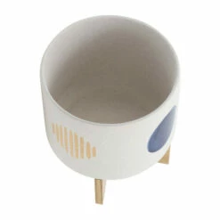 Coupon 😍 Sagebrook Home 10" Funky Planter With Stand, White 12.0"H - 10.0" X 10.0" X 12.0" ✔️ -Sagebrook Home Online Shop unnamed file 4909