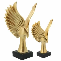 Best Pirce 🤩 Sagebrook Home Resin 14"h Eagle Table Accent, Gold 14.0"H - 9.0" X 4.5" X 14.0" 🎉 -Sagebrook Home Online Shop unnamed file 4937