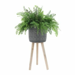 Best deal 🌟 Sagebrook Home Set Of 2 Ceramic, 8, 10" Circles Planter 3 Legs, Gray 22.0"H - 10.0" X 10.0" X 22.0" 🤩 -Sagebrook Home Online Shop unnamed file 4940