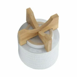 Flash Sale ✔️ Sagebrook Home 5" Textured Planter With Stand, White 5.0"H - 5.5" X 5.5" X 5.0" 🎉 -Sagebrook Home Online Shop unnamed file 4947