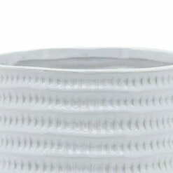 Flash Sale ✔️ Sagebrook Home 5" Textured Planter With Stand, White 5.0"H - 5.5" X 5.5" X 5.0" 🎉 -Sagebrook Home Online Shop unnamed file 4948