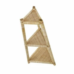 Buy 🤩 Sagebrook Home Wood, Rattan 37" Corner Triangle Shelf, Brown 37.0"H - 16.0" X 14.0" X 37.0" 🔥 -Sagebrook Home Online Shop unnamed file 4957