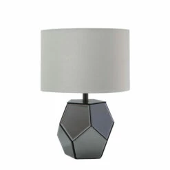 Brand new 💯 Sagebrook Home Mirrored 17.25" Facetd Table Lamp, Silver 👍