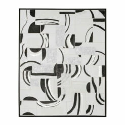 Best deal ๐คฉ Sagebrook Home 40x32 100Percent Hand Painted Abstract - Framed, Black, W 32.0"H ๐