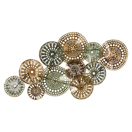 Discount ✨ Sagebrook Home Ec, Teal, Metal Circles Wall Sculpture, Wb 24"H ❤️ 4 Discount ✨ Sagebrook Home Ec, Teal, Metal Circles Wall Sculpture, Wb 24"H ❤️ - Image 2