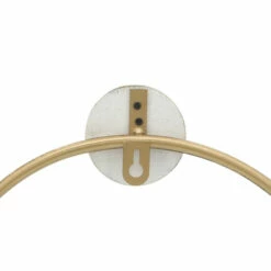 New 😍 Sagebrook Home Metal, Wood, 10"h Wall Shelf, White, Gold 10.0"H - 11.0" X 5.0" X 10.0" 😀 -Sagebrook Home Online Shop unnamed file 5012