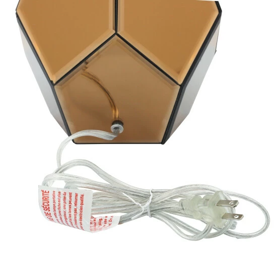 Wholesale ๐ Sagebrook Home Mirrored 17.25" Facetd Table Lamp, Gold 17.25"H - 12.0" X 12.0" X 17.25" ๐ 6 Wholesale ๐ Sagebrook Home Mirrored 17.25" Facetd Table Lamp, Gold 17.25"H - 12.0" X 12.0" X 17.25" ๐ - Image 4