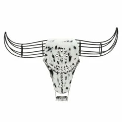 Discount 🎁 Sagebrook Home Metal, 12"h Buffalo Wall Accent, Black, White 12.0"H ⭐