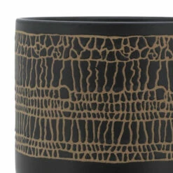 Flash Sale 🤩 Sagebrook Home 10" Glazed Planter With Stand, Black 12.0"H - 10.0" X 10.0" X 12.0" ⌛ -Sagebrook Home Online Shop unnamed file 5082