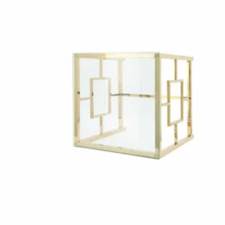 Best deal 🤩 Sagebrook Home Gold Metal, Glass Accent Table, 21.75"H - 21.75" X 21.75" X 21.75" ❤️ -Sagebrook Home Online Shop unnamed file 5109
