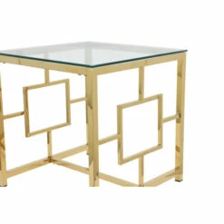 Best deal 🤩 Sagebrook Home Gold Metal, Glass Accent Table, 21.75"H - 21.75" X 21.75" X 21.75" ❤️ -Sagebrook Home Online Shop unnamed file 5113
