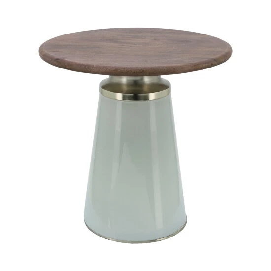 Brand new ๐ Sagebrook Home Wooden Top, 18"h Nebular Side Table, Cream 18.0"H - 18.0" X 18.0" X 18.0" โญ 4 Brand new ๐ Sagebrook Home Wooden Top, 18"h Nebular Side Table, Cream 18.0"H - 18.0" X 18.0" X 18.0" โญ - Image 2