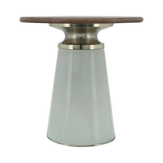 Brand new ๐ Sagebrook Home Wooden Top, 18"h Nebular Side Table, Cream 18.0"H - 18.0" X 18.0" X 18.0" โญ 5 Brand new ๐ Sagebrook Home Wooden Top, 18"h Nebular Side Table, Cream 18.0"H - 18.0" X 18.0" X 18.0" โญ - Image 3