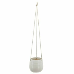 Best Pirce ⭐ Sagebrook Home 6" Hanging Planter,white 6.5"H - 7.0" X 7.0" X 6.5" 🔔