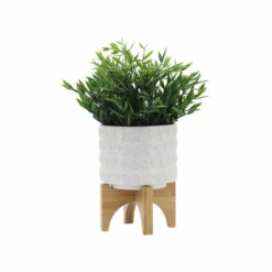 Outlet 🎉 Sagebrook Home Ceramic 5" Planter On Wooden Stand, White 6.0"H - 5.0" X 5.0" X 6.0" ⌛ 11 Outlet 🎉 Sagebrook Home Ceramic 5" Planter On Wooden Stand, White 6.0"H - 5.0" X 5.0" X 6.0" ⌛ -Sagebrook Home Online Shop unnamed file 5132