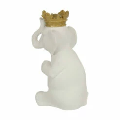 Hot Sale 🥰 Sagebrook Home Polyresin 14"h Elephant With Crown, White, Gold 14"H - 9.0" X 6.0" X 14.0" 😍 -Sagebrook Home Online Shop unnamed file 5150