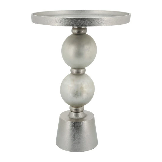 New 😀 Sagebrook Home Metal, 22"h Orb Side Table, Mirror Top, Champ, Brnz 22.0"H - 16.0" X 16.0" X 22.0" ✔️ 3 New 😀 Sagebrook Home Metal, 22"h Orb Side Table, Mirror Top, Champ, Brnz 22.0"H - 16.0" X 16.0" X 22.0" ✔️