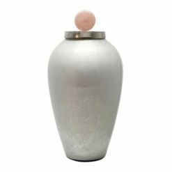 Deals ⌛ Sagebrook Home 21" Glass Vase With Blush Knob, Silver 20.5"H - 10.0" X 10.0" X 20.5" 🤩 -Sagebrook Home Online Shop unnamed file 5166