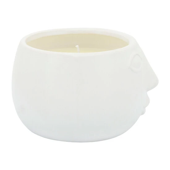 Cheap 👍 Sagebrook Home 5" Citronella Face Candle, White 10oz 3.0"H - 5.0" X 5.0" X 3.0" 🎁 4 Cheap 👍 Sagebrook Home 5" Citronella Face Candle, White 10oz 3.0"H - 5.0" X 5.0" X 3.0" 🎁 - Image 2