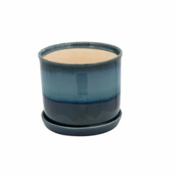 Best Sale ✔️ Sagebrook Home Set Of 2 Ceramic 6, 8" Planter With Saucer, Blue 8"H - 8.0" X 8.0" X 8.0" 🛒 -Sagebrook Home Online Shop unnamed file 519