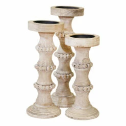 Cheap 🔥 Sagebrook Home Wooden 13" Antique Style Candle Holder 13"H - 5.0" X 5.0" X 13.0" 👍 -Sagebrook Home Online Shop unnamed file 5191