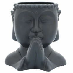 Cheap 😍 Sagebrook Home Ceramic Set Of 3 7"h Buddha Head Planters, Black 7.0"H - 7.0" X 7.0" X 7.0" ⭐ -Sagebrook Home Online Shop unnamed file 5195