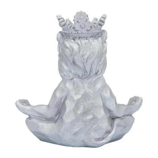 Wholesale ๐ Sagebrook Home Resin 7" Yoga Lion With Crown, Silver 7"H - 7.0" X 7.0" X 7.0" โญ 7 Wholesale ๐ Sagebrook Home Resin 7" Yoga Lion With Crown, Silver 7"H - 7.0" X 7.0" X 7.0" โญ - Image 5