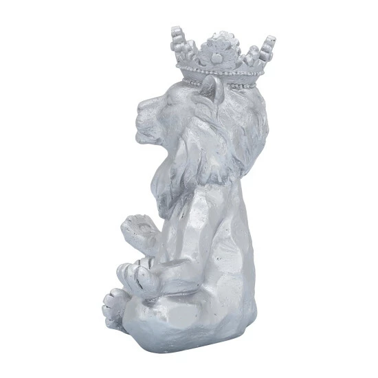 Wholesale ๐ Sagebrook Home Resin 7" Yoga Lion With Crown, Silver 7"H - 7.0" X 7.0" X 7.0" โญ 8 Wholesale ๐ Sagebrook Home Resin 7" Yoga Lion With Crown, Silver 7"H - 7.0" X 7.0" X 7.0" โญ - Image 6