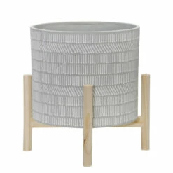 Wholesale 🛒 Sagebrook Home 12" Ceramic Tribal Planter With Wood Stand, Beige 12.0"H - 10.0" X 10.0" X 12.0" 🎉 -Sagebrook Home Online Shop unnamed file 522