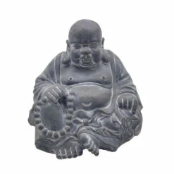 Brand new 🎉 Sagebrook Home 14" Happy Buddha, Gray ❤️