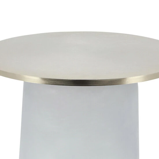 Cheapest ⌛ Sagebrook Home Metal Top, 22"h Side Table, Gls Base, Clear 22.0"H - 18.0" X 18.0" X 22.0" 🎁 6 Cheapest ⌛ Sagebrook Home Metal Top, 22"h Side Table, Gls Base, Clear 22.0"H - 18.0" X 18.0" X 22.0" 🎁 - Image 4