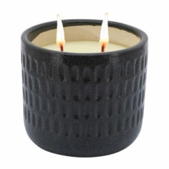 Top 10 🛒 Sagebrook Home Set Of 2 6" Dimpled Scented Candle, White, Black 14oz 5.0"H - 6.0" X 6.0" X 5.0" 🔔 -Sagebrook Home Online Shop unnamed file 5318
