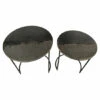 Outlet 🔔 Sagebrook Home Metal, Set Of 2 22, 24" Round Side Tables, Black Pearl 32.0"H - 21.0" X 21.0" X 32.0" 👍 -Sagebrook Home Online Shop unnamed file 5327