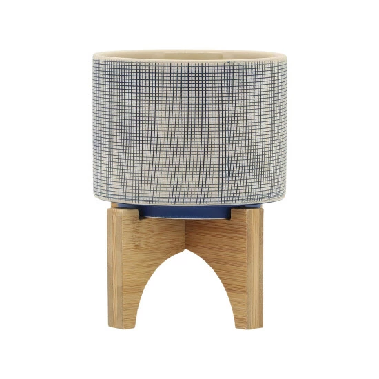 Buy โ Sagebrook Home 5" Mesh Planter With Stand, Blue 7.0"H - 5.0" X 5.0" X 7.0" ๐ 4 Buy โ Sagebrook Home 5" Mesh Planter With Stand, Blue 7.0"H - 5.0" X 5.0" X 7.0" ๐ - Image 2
