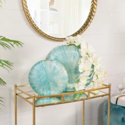 Best reviews of 🔥 Sagebrook Home 11" Decorative Metal Vase, Turq 9"H 🧨