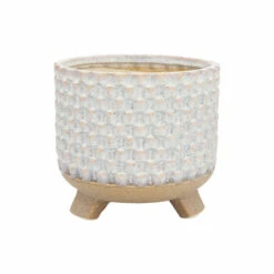 Wholesale 😉 Sagebrook Home Set Of 2 Ceramic 6, 8" Textured Footed Planter, White 7.5"H - 8.0" X 8.0" X 7.5" 🌟 -Sagebrook Home Online Shop unnamed file 5353