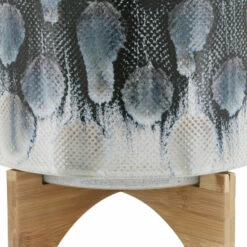 Cheapest 🛒 Sagebrook Home Ceramic 10" Fake Snakeskin Planter With Stand, Blue 8.0"H - 11.0" X 11.0" X 8.0" 🔥 -Sagebrook Home Online Shop unnamed file 5362