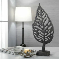 Top 10 ๐ Sagebrook Home Aluminum Leaf On Stand, 18" Black Antique 18"H - 8.0" X 4.0" X 18.0" ๐งจ