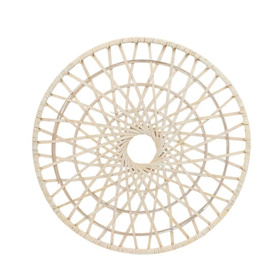 Promo 🔔 Sagebrook Home Wicker, 24", Round Wall Deco, Natural 24.0"H ❤️ 4 Promo 🔔 Sagebrook Home Wicker, 24", Round Wall Deco, Natural 24.0"H ❤️ - Image 2
