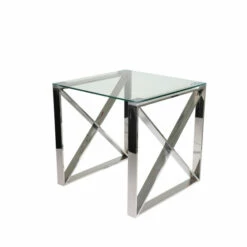 Top 10 โจ Sagebrook Home Silver Metal, Glass Accent Table, 21.75"H - 21.75" X 21.75" X 21.75" โจ