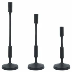 Outlet ⭐ Sagebrook Home Metal, 16"h Taper Candle Holder, Black 16.0"H - 5.0" X 5.0" X 16.0" 🥰 -Sagebrook Home Online Shop unnamed file 5427