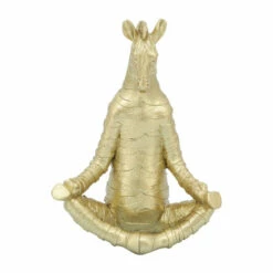 Budget 🧨 Sagebrook Home Resin, Set Of 3 8" No Evil Zebras, Gold - 6" X 4" X 8" 🔥