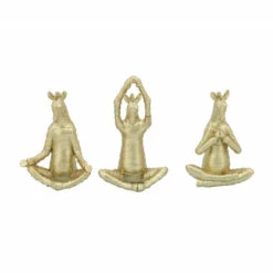 Budget 🧨 Sagebrook Home Resin, Set Of 3 8" No Evil Zebras, Gold - 6" X 4" X 8" 🔥 -Sagebrook Home Online Shop unnamed file 5430