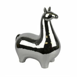 Wholesale 😉 Sagebrook Home 12615-05 Ceramic Art Deco Horse, Silver Ceramic, 13 X 7.25 X 14.5 Inches ❤️