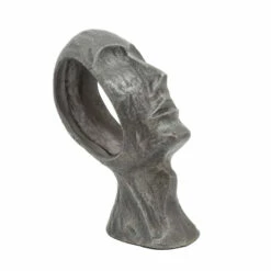 Best Sale 🔔 Sagebrook Home 11" Metal Face Deco, Gun Metal 12"H - 5.0" X 8.5" X 12.0" 👏 -Sagebrook Home Online Shop unnamed file 5464