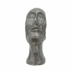 Best Sale 🔔 Sagebrook Home 11" Metal Face Deco, Gun Metal 12"H - 5.0" X 8.5" X 12.0" 👏 -Sagebrook Home Online Shop unnamed file 5465