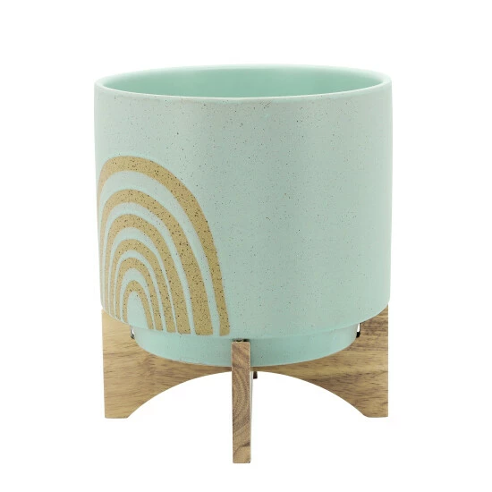 Buy ๐ Sagebrook Home 10" Arch Planter With Stand, Mint 12"H - 10.0" X 10.0" X 12.0" ๐ 4 Buy ๐ Sagebrook Home 10" Arch Planter With Stand, Mint 12"H - 10.0" X 10.0" X 12.0" ๐ - Image 2