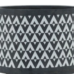 Promo ✨ Sagebrook Home Ceramic 8" Aztec Planter On Wooden Stand, Gray 9.0"H - 8.0" X 8.0" X 9.0" 😉 -Sagebrook Home Online Shop unnamed file 5511